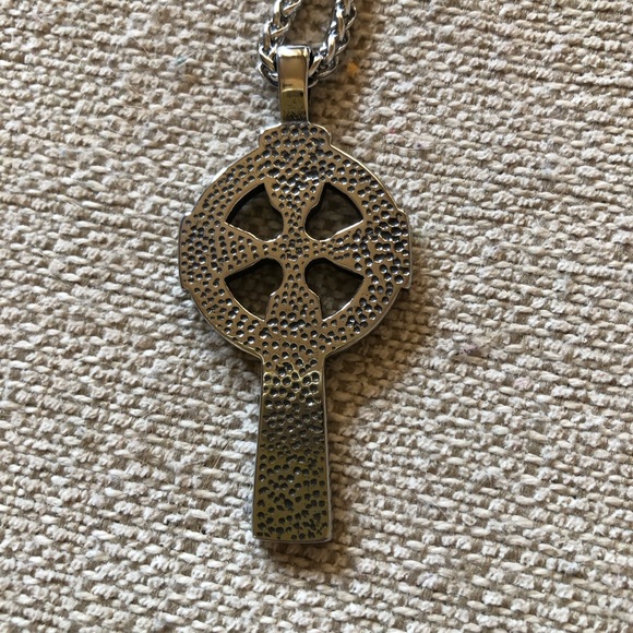 Prosteel Celtic Cross Necklace (New in Box) - Picture 2 of 3